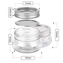 8oz glass mason jar with lid glass canning jar